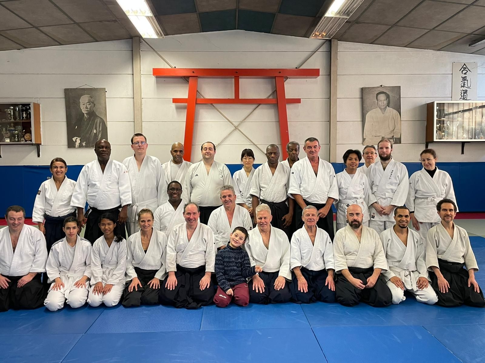 Les pratiquants du club réunis sur le tatami