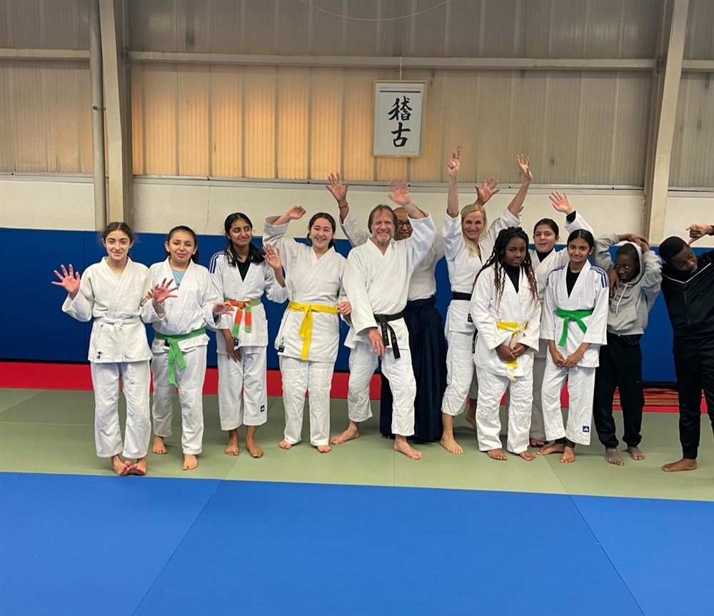 Les enfants après la remise des ceintures